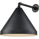 R Series Satin Black 17 inch Cone Shade